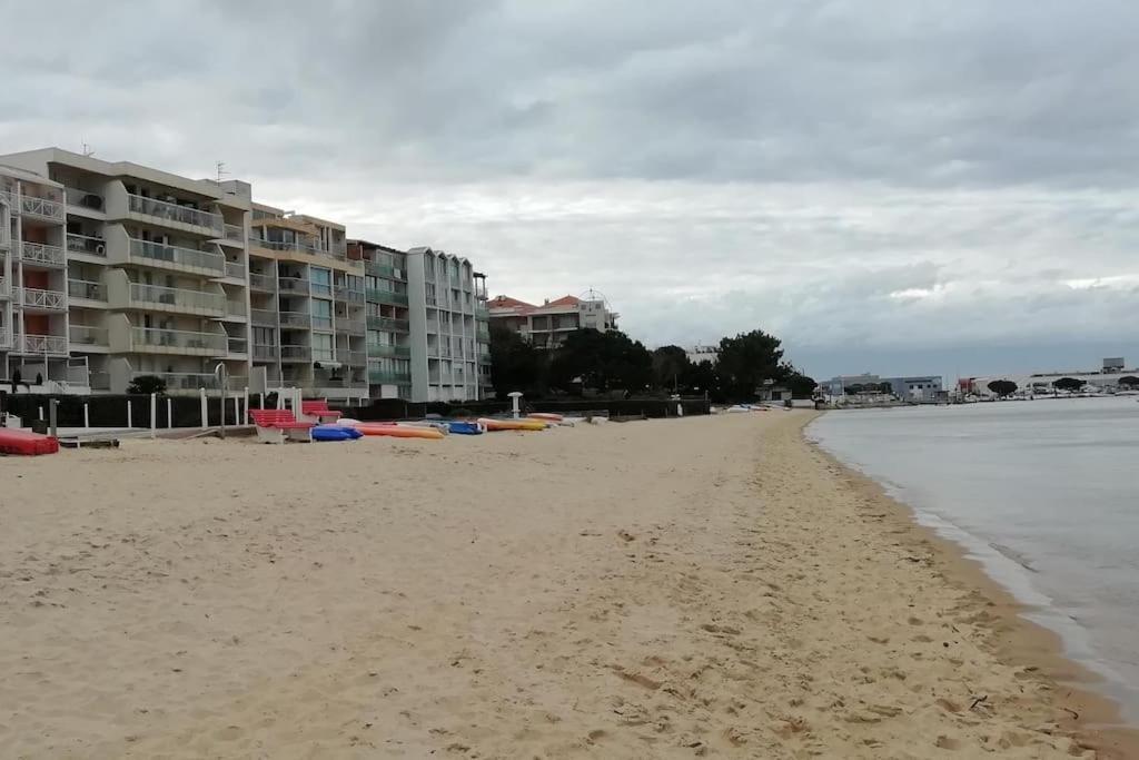 T2 1Ere Ligne Loggia Vue Mer 180 ° Parking Arcachon Luaran gambar